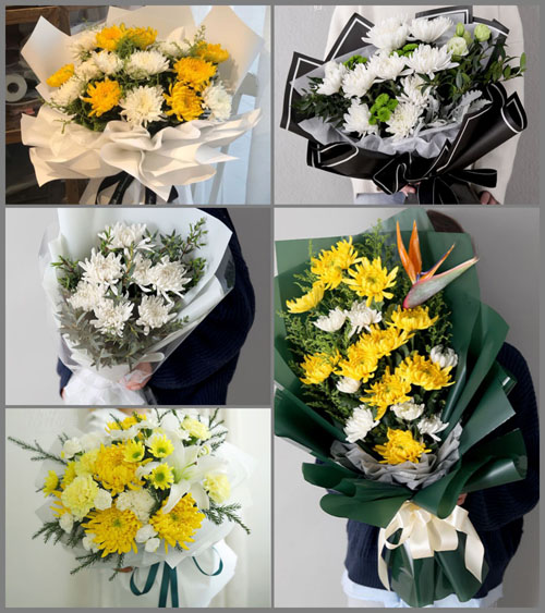湖北武汉市新洲区涨渡湖街道龙王咀一分场白事花束代送